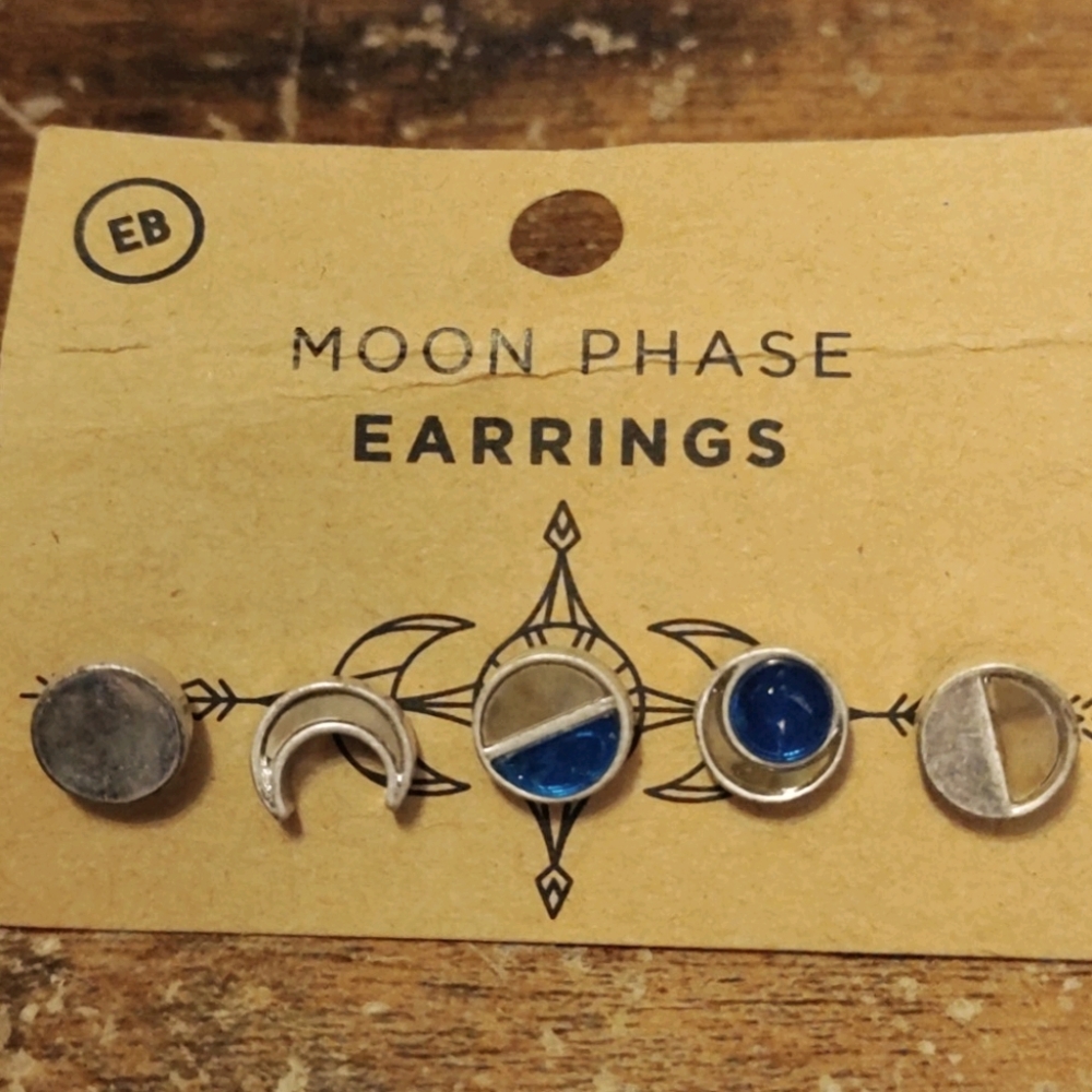 Moon Phase Earrings